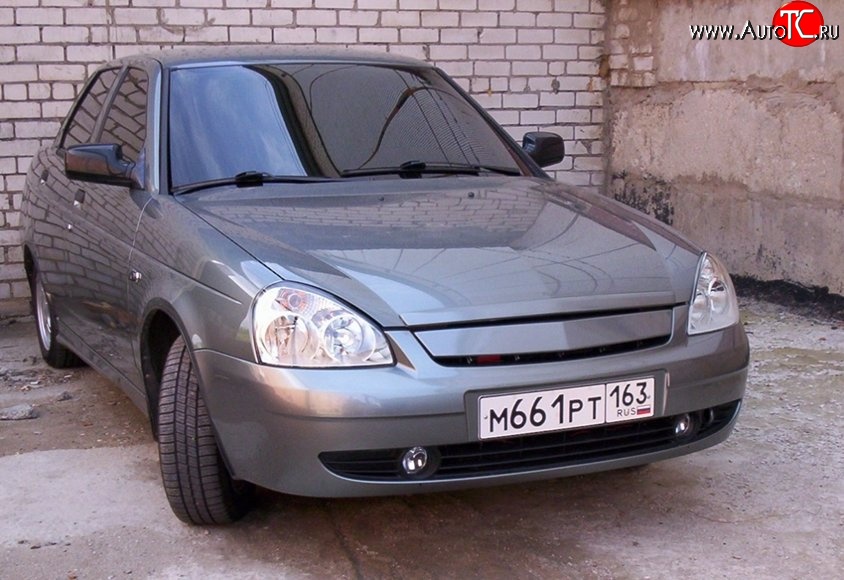 949 р. Решётка радиатора КМ-IV Лада Приора 2172 хэтчбек дорестайлинг (2008-2014) (Неокрашенная)  с доставкой в г. Керчь