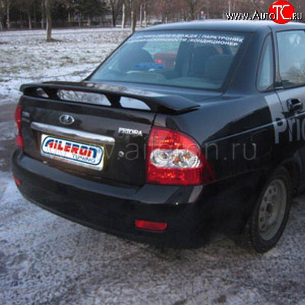 2 499 р. Спойлер Aileron  Лада Приора  2170 (2007-2014) седан дорестайлинг (Неокрашенный)  с доставкой в г. Керчь