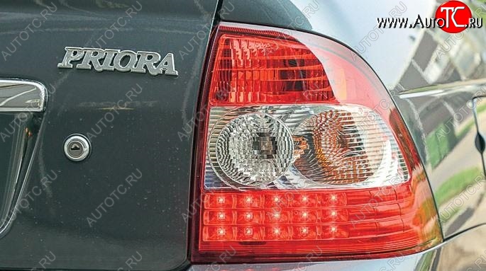 2 299 р. Фонарь FS (правый, диодный) Лада Приора 2170 седан дорестайлинг (2007-2014)  с доставкой в г. Керчь
