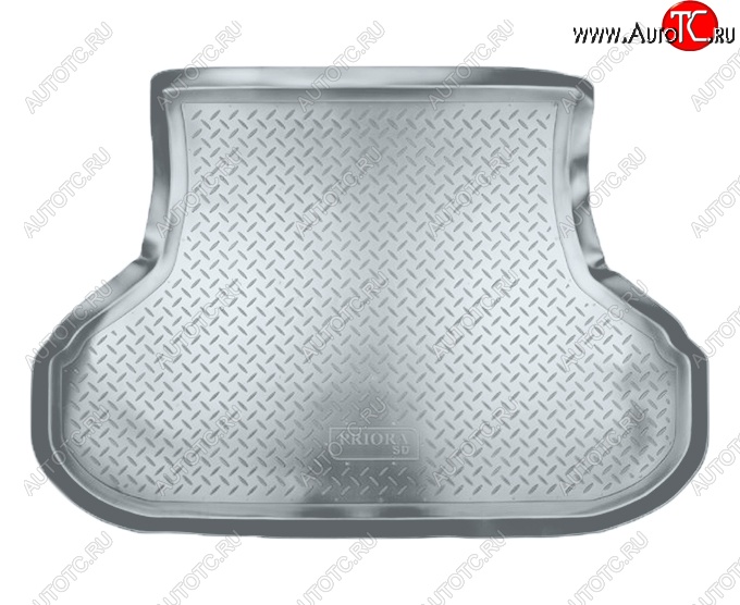 2 659 р. Коврик в багажник Norplast  Лада Приора  2170 (2007-2018) седан дорестайлинг, седан рестайлинг (Серый)  с доставкой в г. Керчь