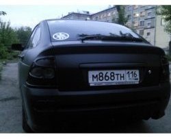 599 р. Комплект накладок на фонари Style Лада Приора 2170 седан дорестайлинг (2007-2014) (Неокрашенные)  с доставкой в г. Керчь. Увеличить фотографию 2