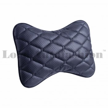 739 р. Подушка-косточка Lord Autofashion Байрон (экокожа, 2 шт.)   (Черный, строчка черная)  с доставкой в г. Керчь. Увеличить фотографию 5