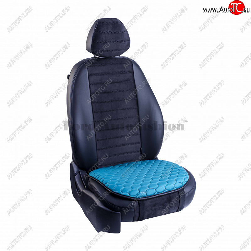 699 р. Подушка для сиденья универсальная Lord Autofashion Комфорт+ (велюр)   (Бирюзовый)  с доставкой в г. Керчь