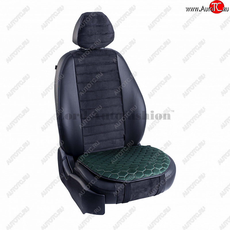699 р. Подушка для сиденья универсальная Lord Autofashion Комфорт+ (велюр)   (Зелёный)  с доставкой в г. Керчь