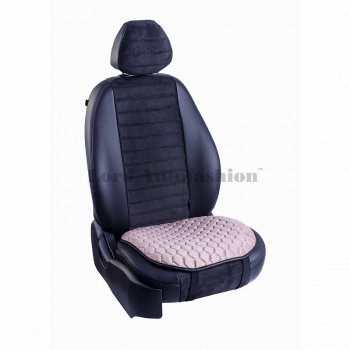 Подушка для сиденья универсальная Lord Autofashion Комфорт+ (велюр)  (Розовый)