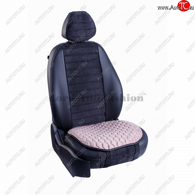 699 р. Подушка для сиденья универсальная Lord Autofashion Комфорт+ (велюр)   (Розовый)  с доставкой в г. Керчь