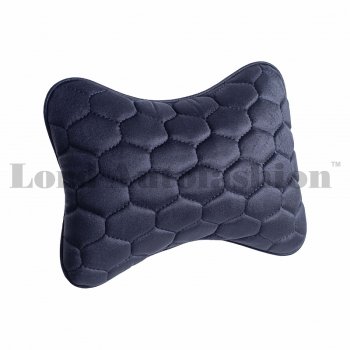 Подушка-косточка Lord Autofashion Соты (экокожа/велюр, 2 шт.)  (Черный)