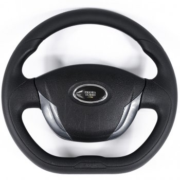3 389 р. Рулевое колесо Turbo (Ø360 мм)  Лада Приора ( 2170,  2171,  2172,  21728) (2007-2018) седан дорестайлинг, универсал дорестайлинг , хэтчбек дорестайлинг, купе дорестайлинг, купе рестайлинг, седан рестайлинг, универсал рестайлинг, хэтчбек рестайлин (Карбон)  с доставкой в г. Керчь. Увеличить фотографию 5