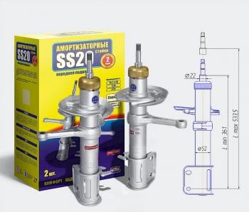 Амортизаторы передние SS20 Лада Приора 2172 хэтчбек дорестайлинг (2008-2014)