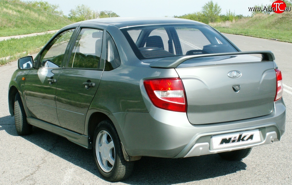 2 799 р. Диффузор заднего бампера Nika-Sport  Лада Гранта  2190 (2011-2017) седан дорестайлинг (Неокрашенный)  с доставкой в г. Керчь