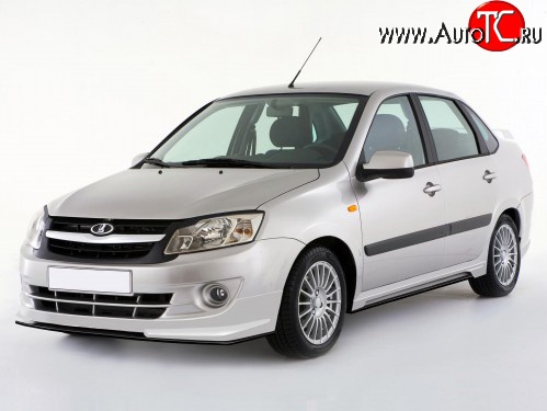 2 749 р. Пороги накладки Sport-Style Лада Калина Спорт 2192 хэтчбэк (2014-2018) (Неокрашенные)  с доставкой в г. Керчь