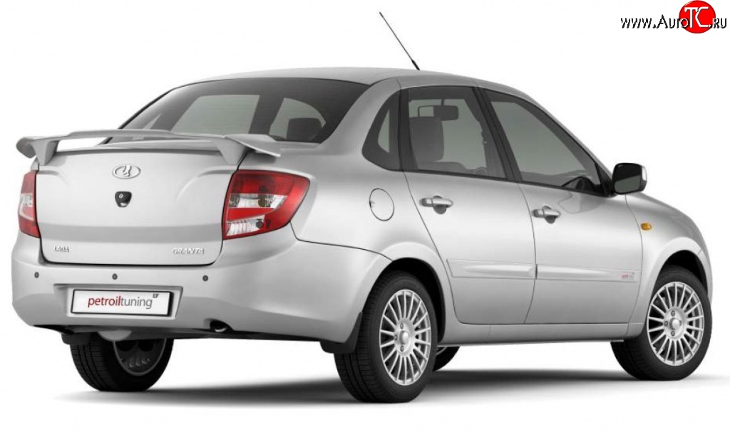 4 349 р. Спойлер Petroil Tuning Чайка Лада Гранта Спорт 2190 седан рестайлинг (2023-2025) (Неокрашенный)  с доставкой в г. Керчь