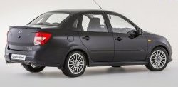 10 349 р. Задний бампер Granta Sport  Лада Гранта  2190 (2011-2017) седан дорестайлинг (Неокрашенный)  с доставкой в г. Керчь. Увеличить фотографию 3