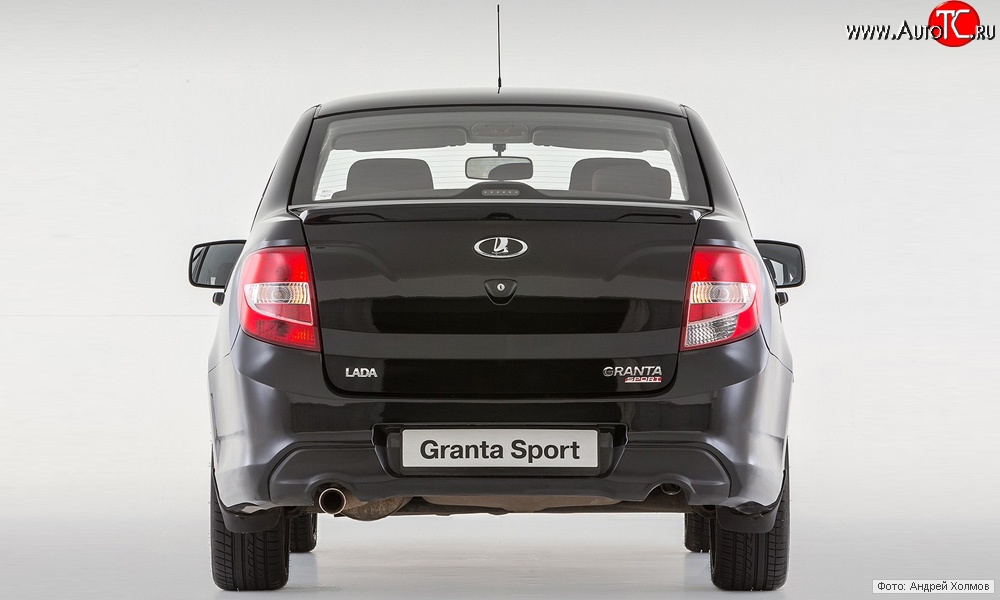 10 349 р. Задний бампер Granta Sport  Лада Гранта  2190 (2011-2017) седан дорестайлинг (Неокрашенный)  с доставкой в г. Керчь