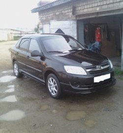 2 749 р. Накладка Sport-Style на передний бампер Лада Гранта 2190  дорестайлинг (2011-2017) (Неокрашенная)  с доставкой в г. Керчь. Увеличить фотографию 3