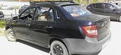 3 899 р. Пороги накладки Кураж v2 Лада Калина Спорт 2192 хэтчбэк (2014-2018) (Неокрашенные)  с доставкой в г. Керчь. Увеличить фотографию 2