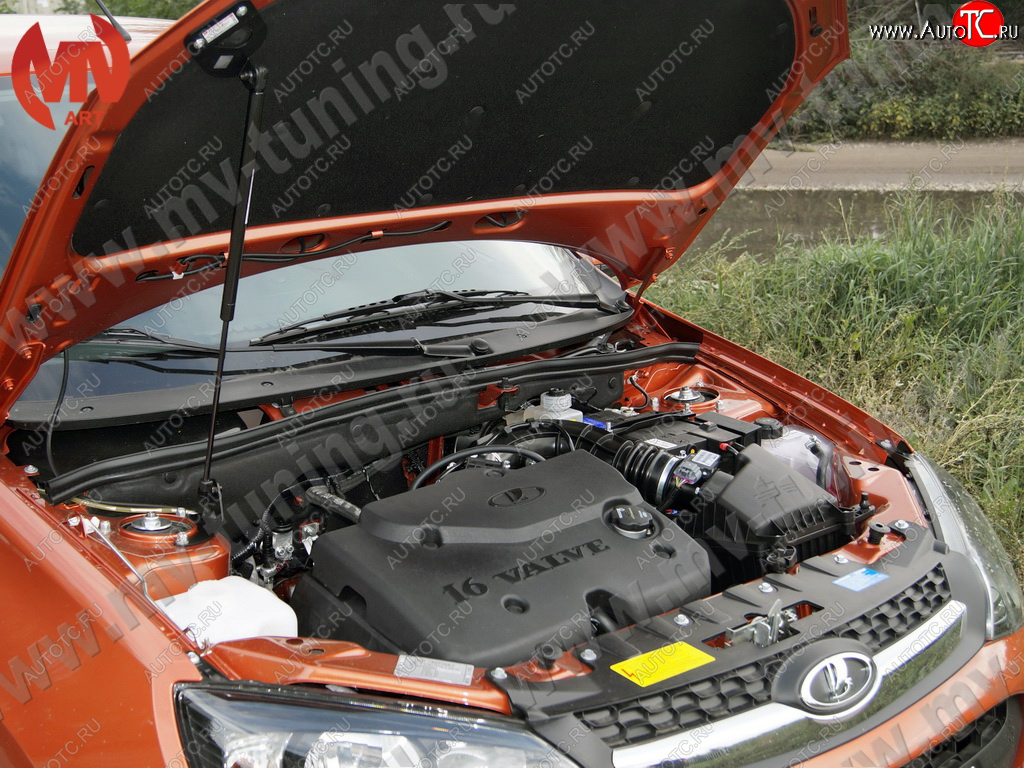 1 799 р. Упор капота MV-Tuning (одинарный; без кронштейна) ВИС 2349 бортовой грузовик рестайлинг (2018-2025)  с доставкой в г. Керчь