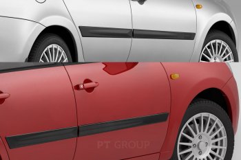 2 029 р. Накладки дверей PetroilTuning  Лада Гранта  2190 - Гранта Спорт ( 2191,  2190)  с доставкой в г. Керчь. Увеличить фотографию 2