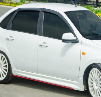 3 099 р. Пороги накладки Реванш  Datsun mi-DO (2014-2021), Datsun on-DO (2014-2021), Лада Гранта ( 2190,  2191) (2011-2017), Лада Гранта FL ( 2191,  2190,  2194,  2192) (2018-2025), Лада Гранта Спорт ( 2191,  2190) (2023-2025), Лада Калина ( 2192,  2194) (2013-2018), Лада Калина Спорт  2192 (2014-2018) (Неокрашенные)  с доставкой в г. Керчь. Увеличить фотографию 3