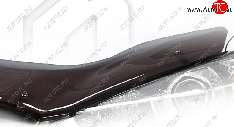 1 899 р. Дефлектор капота CA-Plastic  Лада Нива Трэвел (2021-2025) (212300-80) (Classic полупрозрачный, Без надписи)  с доставкой в г. Керчь