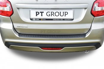 1 189 р. Накладка защитная на задний бампер Petroil Tuning  Лада Гранта FL  2191 (2018-2025) лифтбэк рестайлинг (Текстурная поверхность)  с доставкой в г. Керчь. Увеличить фотографию 2