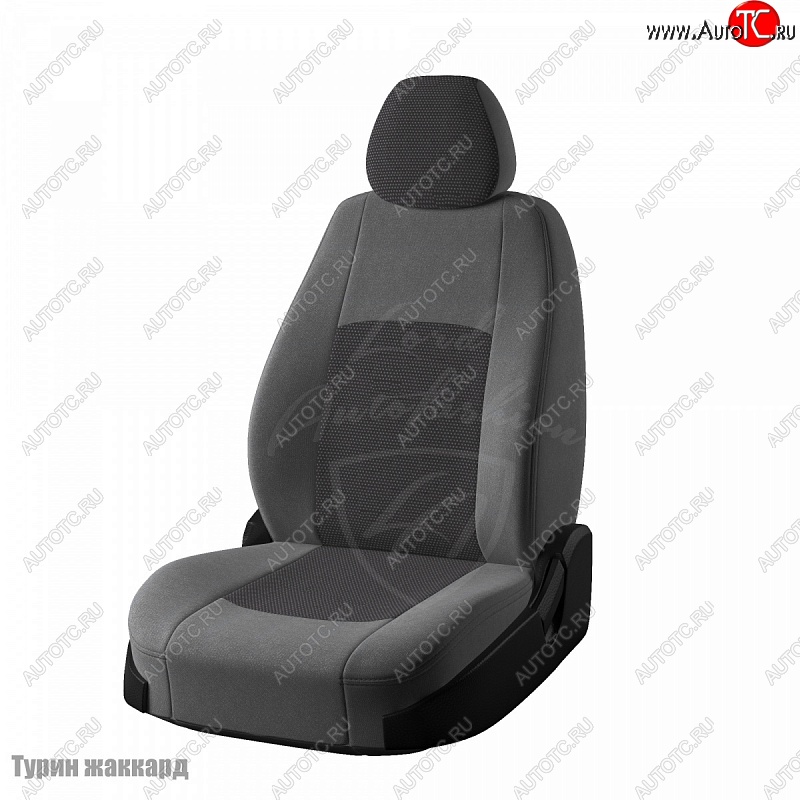 4 799 р. Чехлы для сидений (Люкс) Lord Autofashion Турин (жаккард, раздельная спинка)  Лада Гранта FL ( 2191,  2190,  2194,  2192) (2018-2025) лифтбэк рестайлинг, седан рестайлинг, универсал рестайлинг, хэтчбек рестайлинг (Серый Норд, вставка Тропик)  с доставкой в г. Керчь