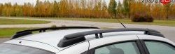 5 699 р. Рейлинги АПС  Лада Гранта  2191 - Гранта FL  2191 (Черные, без поперечин)  с доставкой в г. Керчь. Увеличить фотографию 3