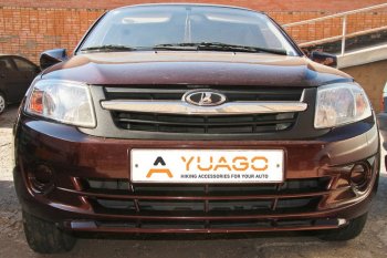5 899 р. Нижний спойлер переднего бампера (в цвет автомобиля) Yuago ВИС 2349 бортовой грузовик дорестайлинг (2012-2018) (Окрашенный)  с доставкой в г. Керчь. Увеличить фотографию 2