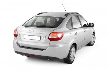 1 069 р. Накладка на задний бампер Petroil Tuning  Лада Гранта  2191 (2013-2017) дорестайлинг  (Текстурная поверхность)  с доставкой в г. Керчь. Увеличить фотографию 4