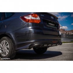 3 699 р. Диффузор заднего бампера TopKontur Design Лада Гранта 2191 лифтбэк дорестайлинг  (2013-2017) (Неокрашенная)  с доставкой в г. Керчь. Увеличить фотографию 6