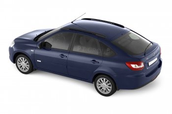 6 329 р. Рейлинги Petroil Tuning Комфорт Лада Гранта 2191 седан дорестайлинг  (2013-2017) (Черный муар)  с доставкой в г. Керчь. Увеличить фотографию 4