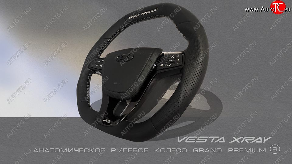 19 699 р. Анатомическое рулевое колесо Grand Premium  Лада XRAY - Ларгус (С подогревом, На базе руля клиента)  с доставкой в г. Керчь