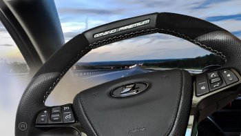 20 699 р. Анатомическое рулевое колесо Grand Premium (алькантара)  Лада XRAY - Ларгус (С подогревом, На базе руля клиента)  с доставкой в г. Керчь. Увеличить фотографию 10