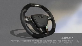 20 699 р. Анатомическое рулевое колесо Grand Premium (алькантара)  Лада XRAY - Ларгус (С подогревом, На базе руля клиента)  с доставкой в г. Керчь. Увеличить фотографию 8