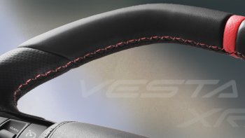 14 659 р. Анатомическое рулевое колесо SPORT Лада Веста 2180 седан дорестайлинг (2015-2023) (Без подогрева, На базе руля клиента)  с доставкой в г. Керчь. Увеличить фотографию 2