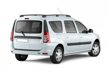 1 039 р. Накладка защитная на задний бампер Petroil Tuning  Лада Ларгус (2012-2021) дорестайлинг R90 (Текстурная поверхность)  с доставкой в г. Керчь. Увеличить фотографию 2