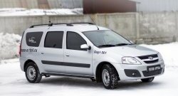 6 999 р. Металлические пороги RA Лада Ларгус дорестайлинг R90 (2012-2021)  с доставкой в г. Керчь. Увеличить фотографию 3
