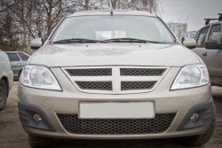 1 549 р. Решётка радиатора Shark Артформ Лада Ларгус дорестайлинг R90 (2012-2021) (Окрашенная)  с доставкой в г. Керчь. Увеличить фотографию 3
