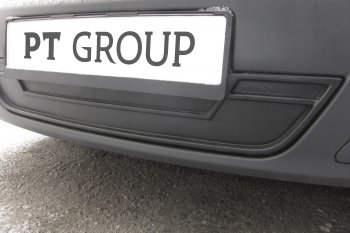 959 р. Зимняя заглушка решетки переднего бампера Petroil Tuning Лада Ларгус дорестайлинг R90 (2012-2021) (Тисненый пластик (шагрень))  с доставкой в г. Керчь. Увеличить фотографию 4