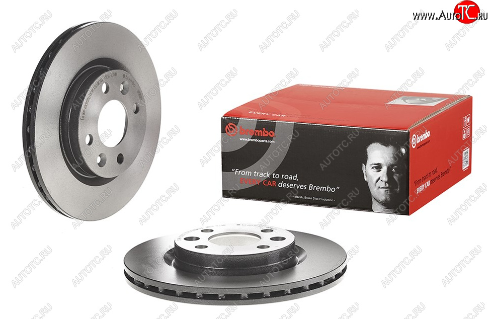 3 869 р. Комплект передних тормозных дисков BREMBO (вентилируемые, Ø259) Лада Ларгус рестайлинг R90 (2021-2025)  с доставкой в г. Керчь