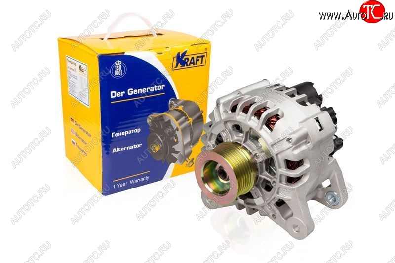 8 999 р. Генератор (100A) (1.6 8v) KRAFT Лада Ларгус рестайлинг R90 (2021-2025)  с доставкой в г. Керчь
