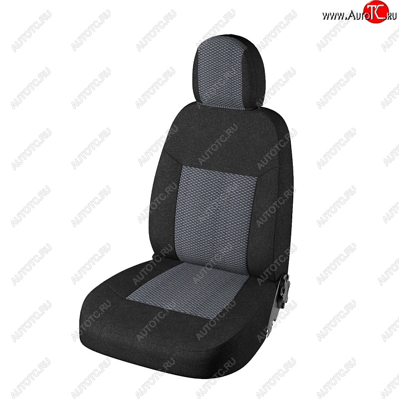 3 949 р. Чехлы для сидений (7 мест) Lord Autofashion Стандарт Плюс (жаккард)  Лада Ларгус (2012-2021) дорестайлинг R90 (Чёрный, вставка Ёж Белый)  с доставкой в г. Керчь