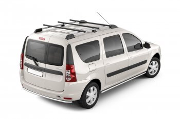 8 669 р. Рейлинги Petroil Tuning  Лада Ларгус (2012-2021) дорестайлинг R90 (Цвет: черный муар)  с доставкой в г. Керчь. Увеличить фотографию 2