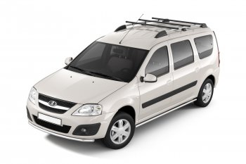 8 669 р. Рейлинги Petroil Tuning  Лада Ларгус (2012-2021) дорестайлинг R90 (Цвет: черный муар)  с доставкой в г. Керчь. Увеличить фотографию 3