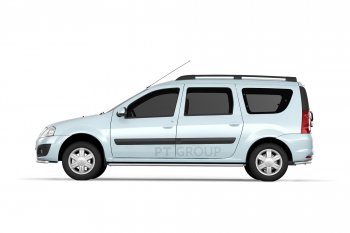 8 919 р. Рейлинг (Черный муар) Комфорт LADA Largus 2012-  Лада Ларгус (2012-2025) дорестайлинг R90, рестайлинг R90 (Черный муар)  с доставкой в г. Керчь. Увеличить фотографию 3