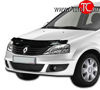 3 299 р. Дефлектор капота NovLine Renault Logan 1 дорестайлинг (2004-2010)  с доставкой в г. Керчь