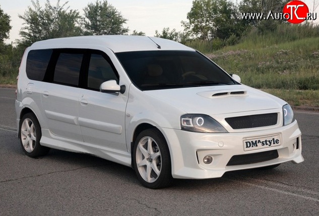 5 199 р. Пороги накладки DMstyle Лада Ларгус дорестайлинг R90 (2012-2021) (Неокрашенные)  с доставкой в г. Керчь