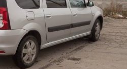 3 079 р. Пороги накладки Кураж  Лада Ларгус (2012-2025) дорестайлинг R90, рестайлинг R90 (Неокрашенные)  с доставкой в г. Керчь. Увеличить фотографию 2