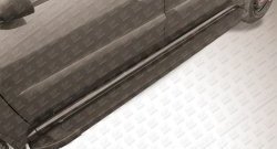Алюминиевые пороги Slitkoff Optima Black Лада Ларгус (2012-2025) дорестайлинг R90, рестайлинг R90