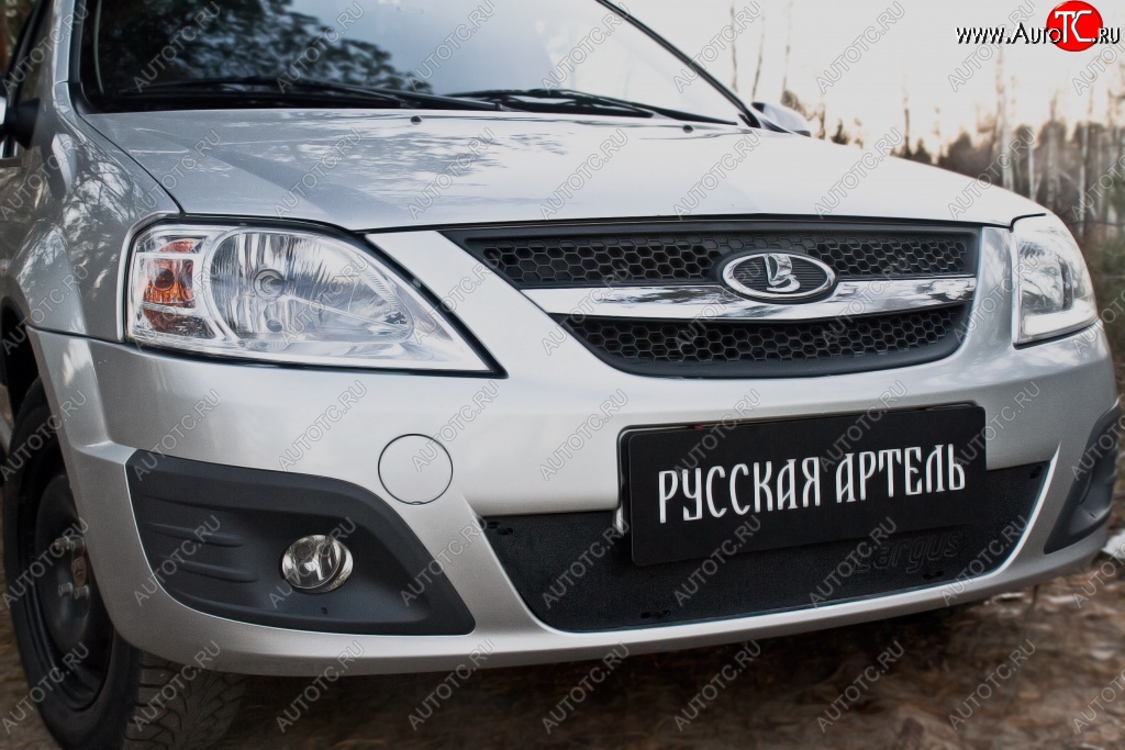 979 р. Зимняя заглушка переднего бампера RA  Лада Ларгус (2012-2021) дорестайлинг R90  с доставкой в г. Керчь